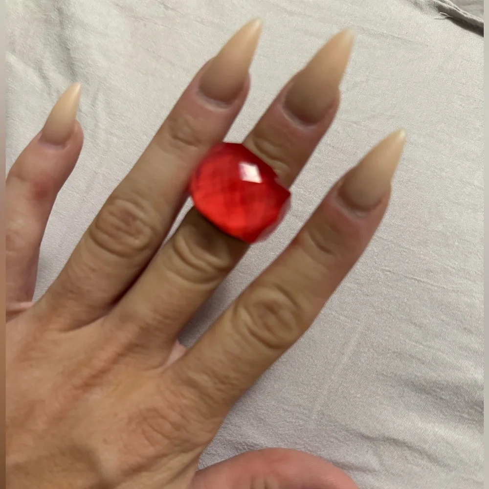 Swarovski Red Electronic Ring- size 5